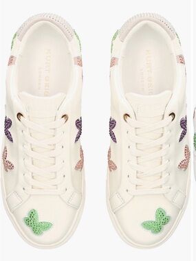 Kurt Geiger London Lane Butterfly Lace Up Sneakers Size 39 (US 9)
